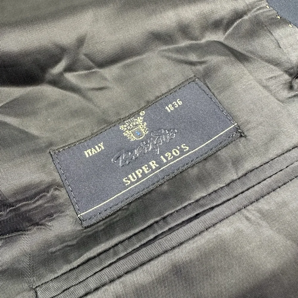 Joseph Abboud‎ Navy Blue Marzotto 120s Wool Men's Blazer Size 52L NWT